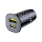 Baseus GoTrip USB-C / USB-A 30W Autoladegerät - Schwarz