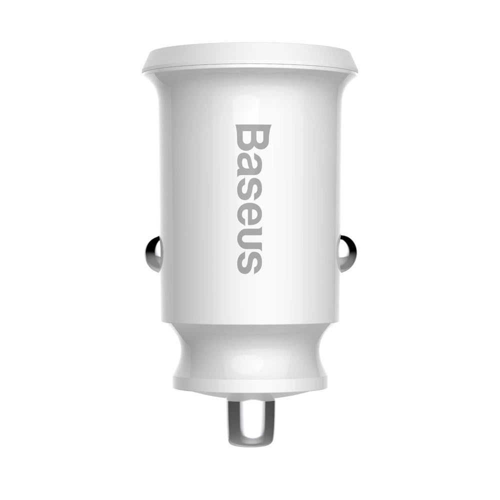 Baseus Grain Autoladegerät CCALL-ML02 Mini-Ladegerät 2x USB-A 3,1A - Weiß