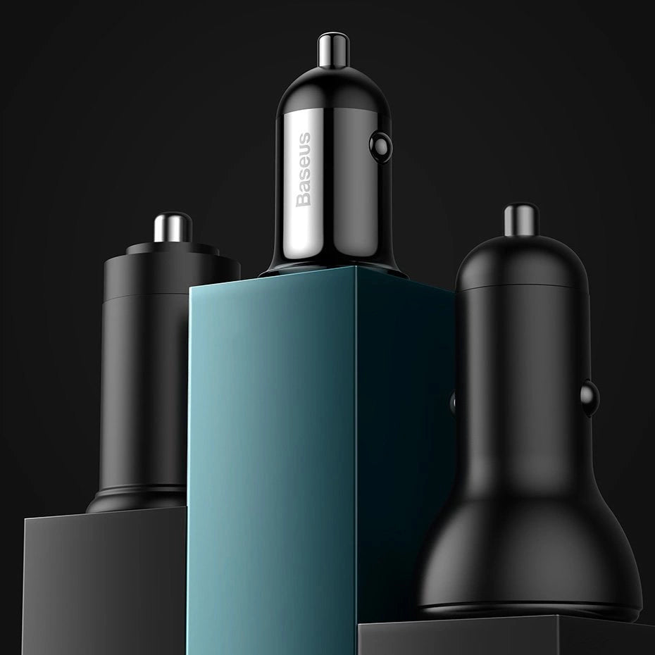 Baseus Grain Pro Autoladegerät 2x USB 4.8 A Schwarz (CCALLP-01)