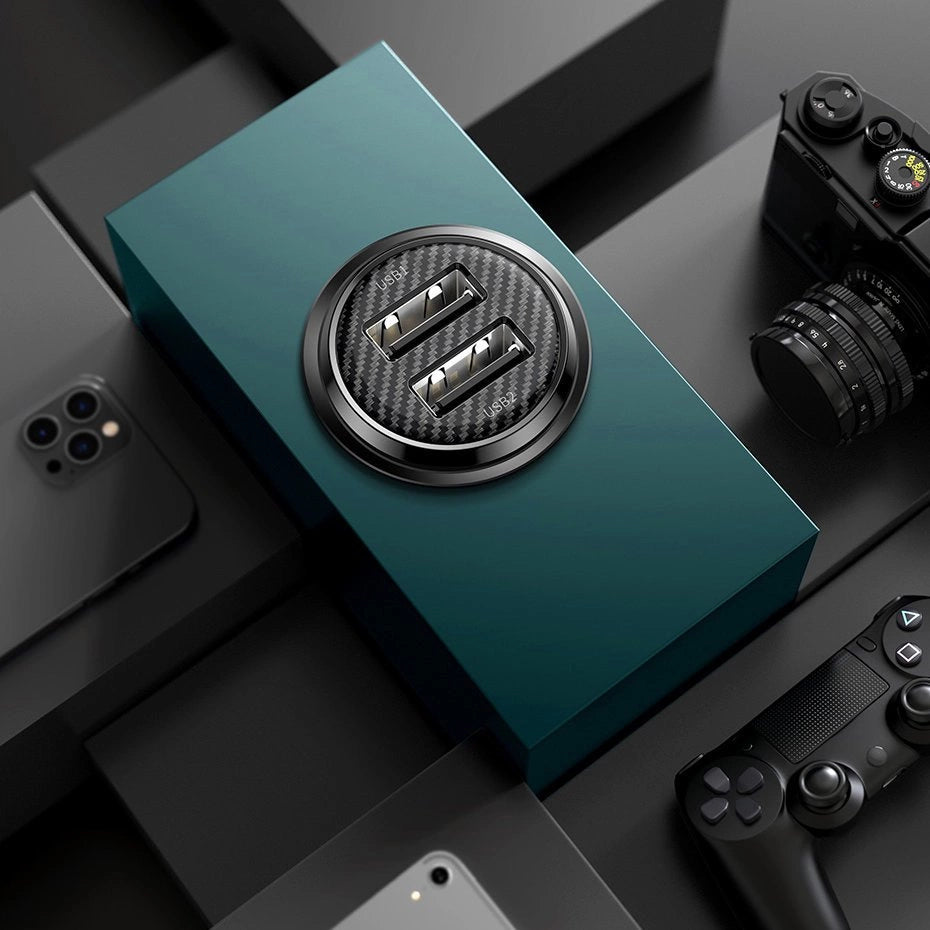 Baseus Grain Pro Autoladegerät 2x USB 4.8 A Schwarz (CCALLP-01)