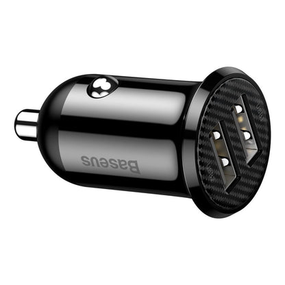 Baseus Grain Pro Autoladegerät 2x USB 4.8 A Schwarz (CCALLP-01)