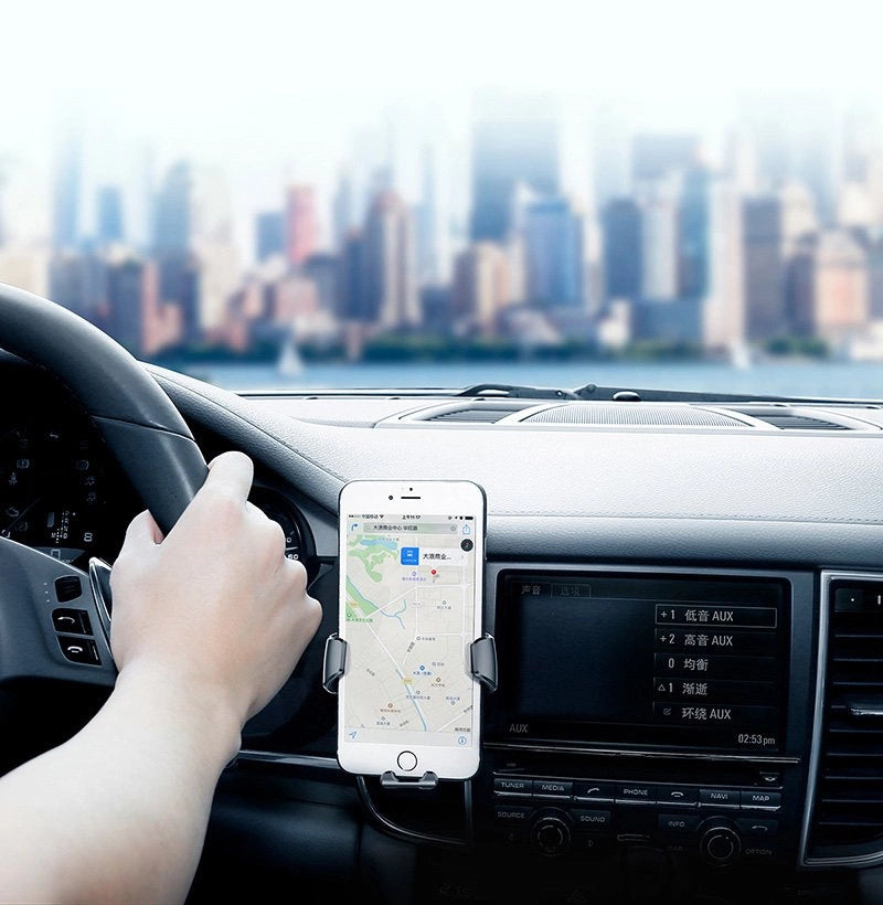 Baseus Gravity Car Mount 4-6 "Schwerkraft-Autohalterung für Telefonlüfter schwarz (SUYL-01)