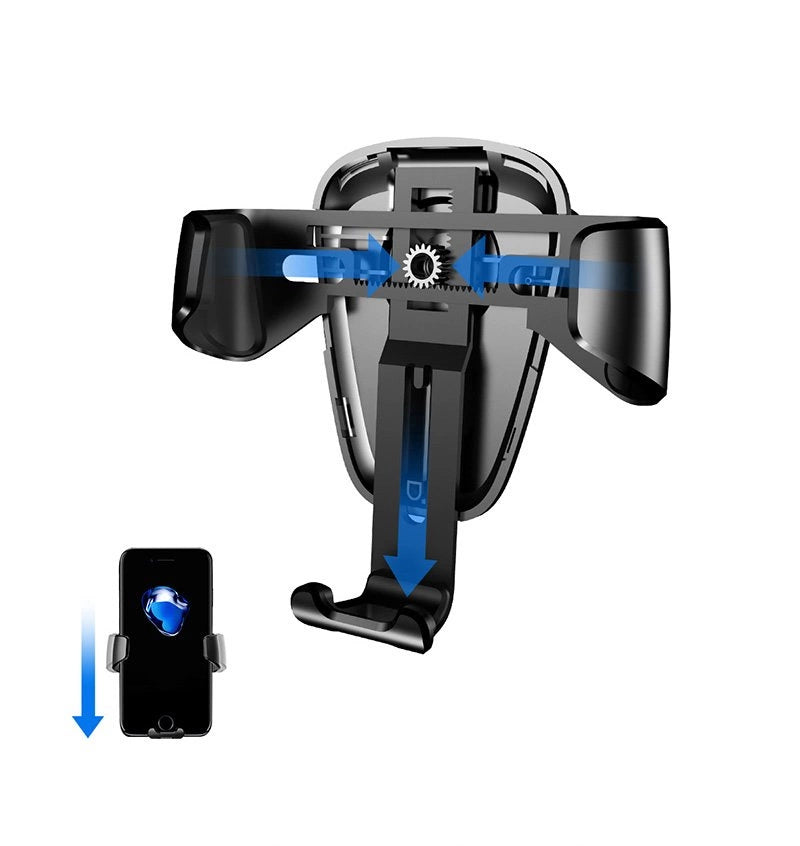 Baseus Gravity Car Mount 4-6 "Schwerkraft-Autohalterung für Telefonlüfter schwarz (SUYL-01)
