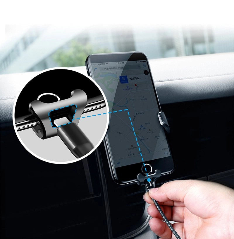 Baseus Gravity Car Mount 4-6 "Schwerkraft-Autohalterung für Telefonlüfter schwarz (SUYL-01)