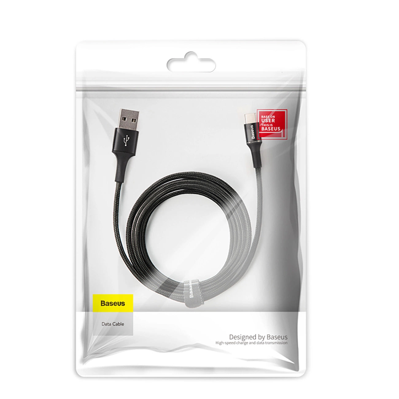 Baseus Halo USB-A – USB-C 2A 3 m Kabel – Schwarz
