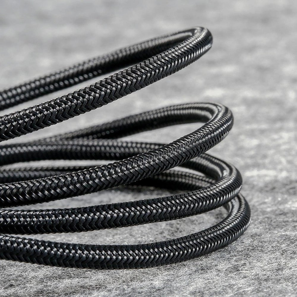 Baseus Kabel USB Kabel 4in1 Lightning / 2x USB Typ C / Micro USB Kabel mit Nylon geflochtenes 3.5A 1.2m schwarz (CA1T4-B01)