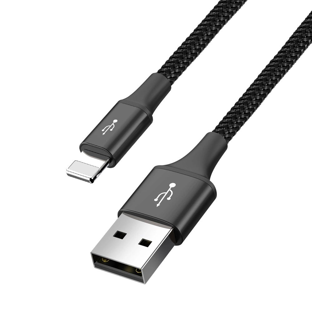 Baseus Kabel USB Kabel 4in1 Lightning / 2x USB Typ C / Micro USB Kabel mit Nylon geflochtenes 3.5A 1.2m schwarz (CA1T4-B01)