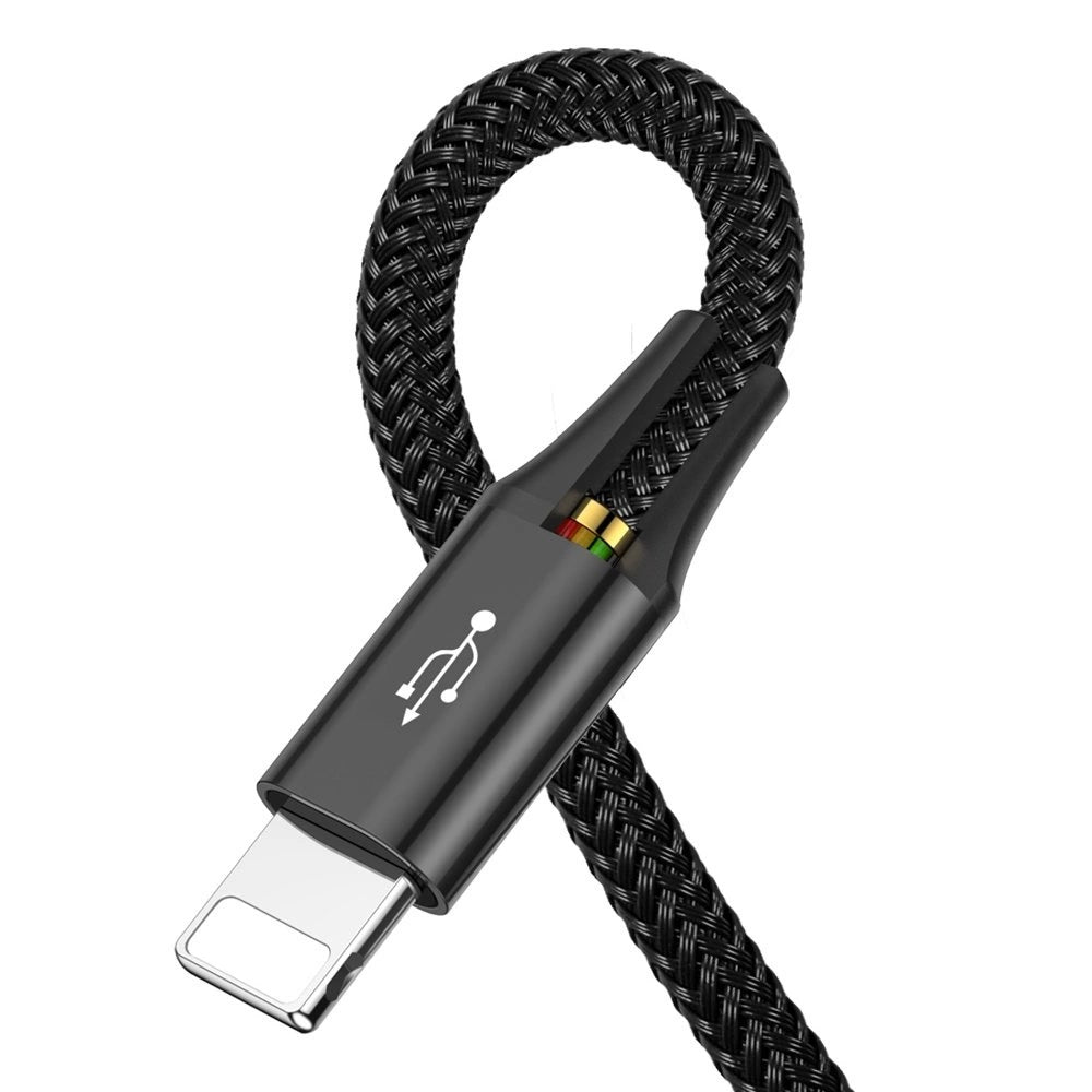 Baseus Kabel USB Kabel 4in1 Lightning / 2x USB Typ C / Micro USB Kabel mit Nylon geflochtenes 3.5A 1.2m schwarz (CA1T4-B01)