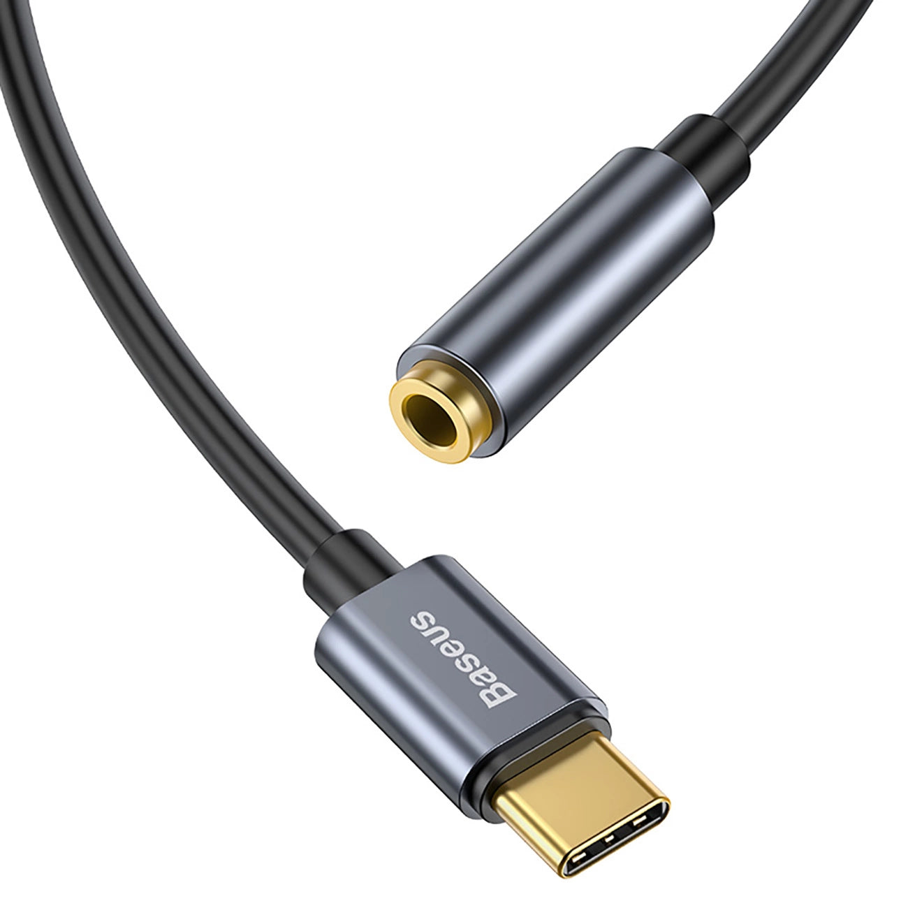 Baseus L54-Adapter für USB-C-Kopfhörer/Miniklinke 3,5 mm DAC 24 Bit 48 KHz – Grau