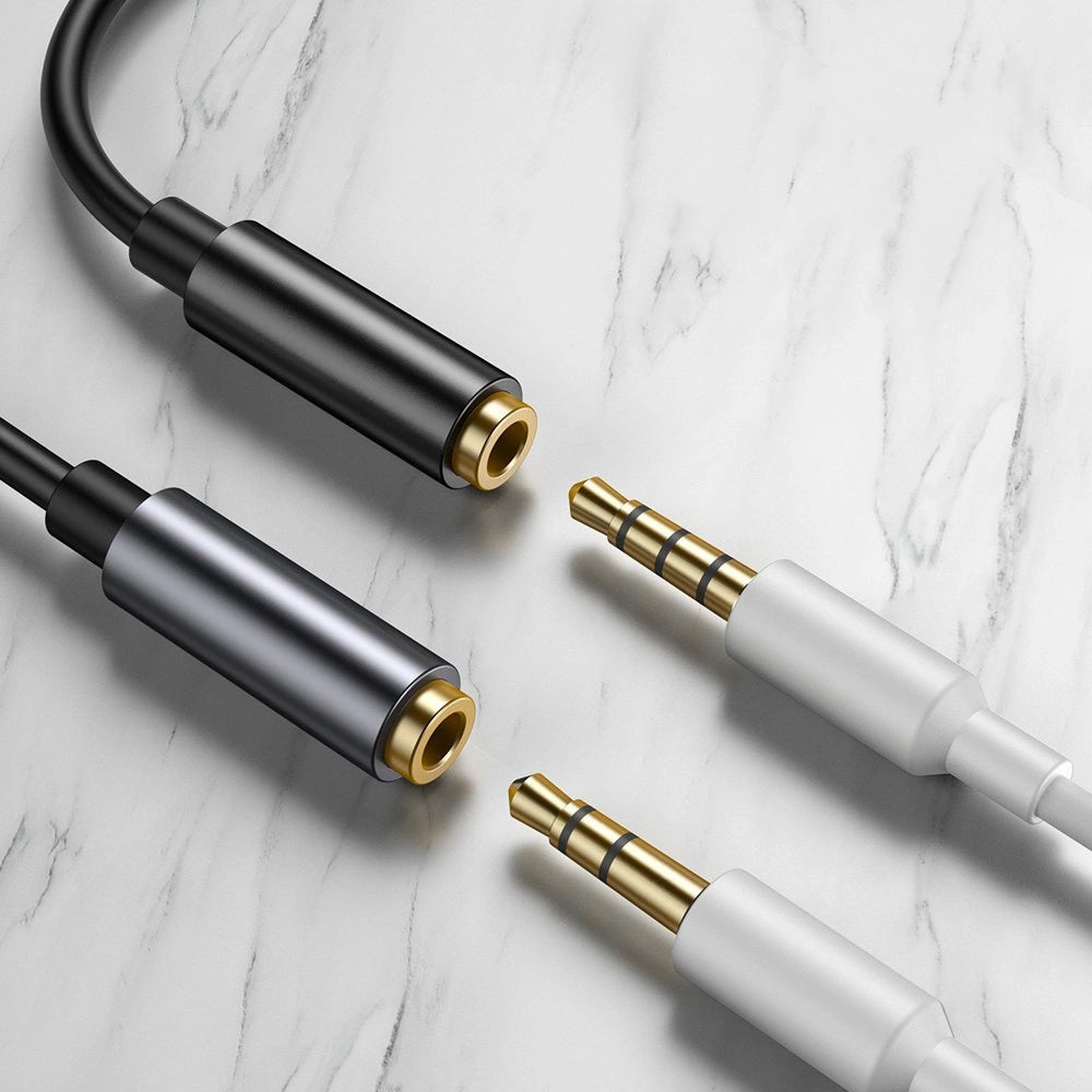 Baseus L54-Adapter für USB-C-Kopfhörer/Miniklinke 3,5 mm DAC 24 Bit 48 KHz – Schwarz