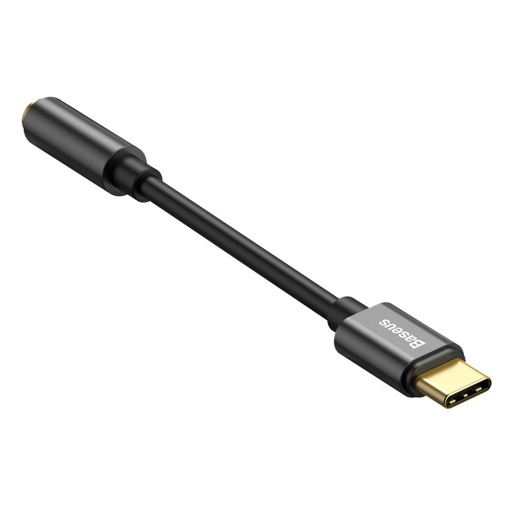 Baseus L54-Adapter für USB-C-Kopfhörer/Miniklinke 3,5 mm DAC 24 Bit 48 KHz – Schwarz