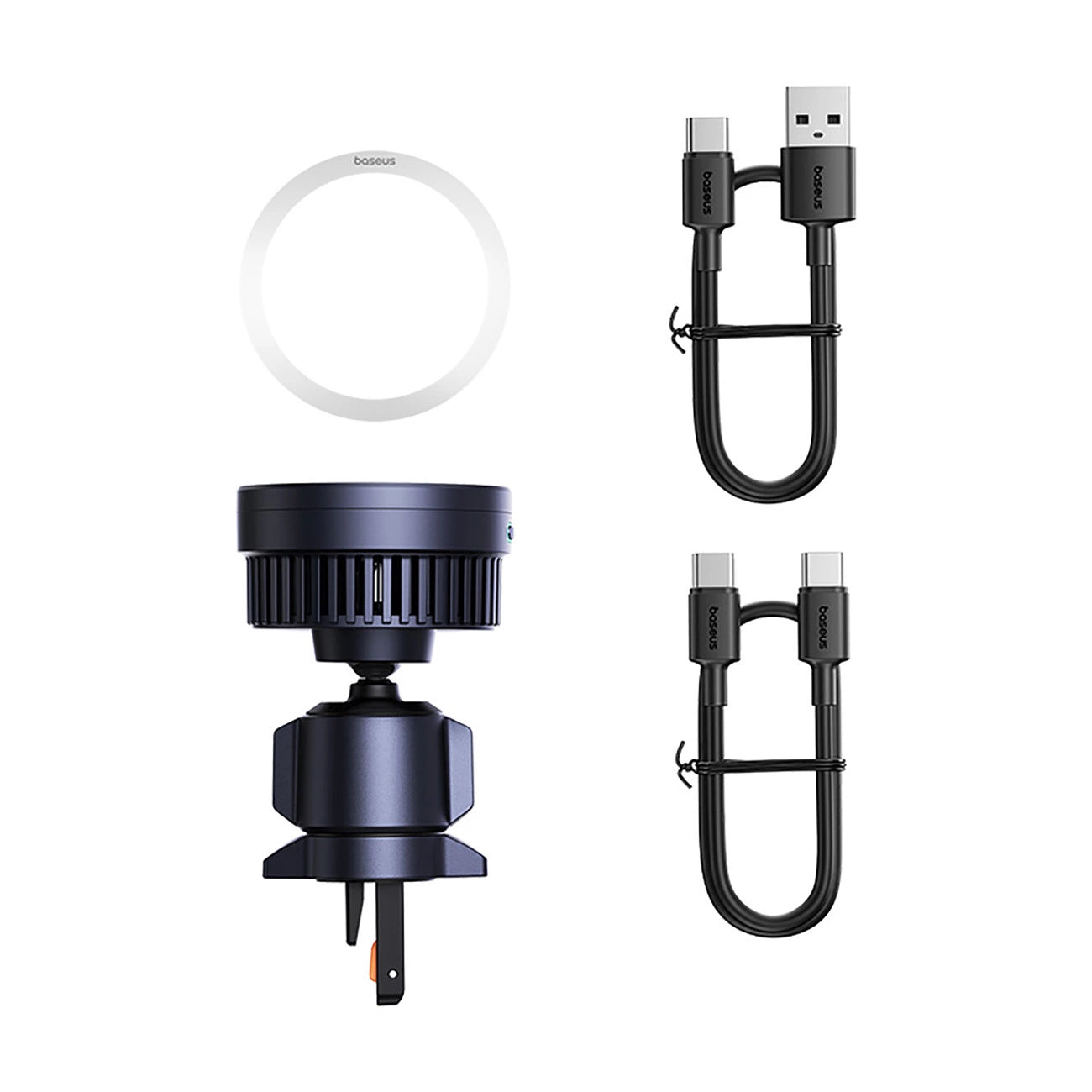 Baseus MagPro BS-CW04 Autohalterung mit Qi2.0 15W induktivem Ladegerät für Lüftungsschlitze – Schwarz