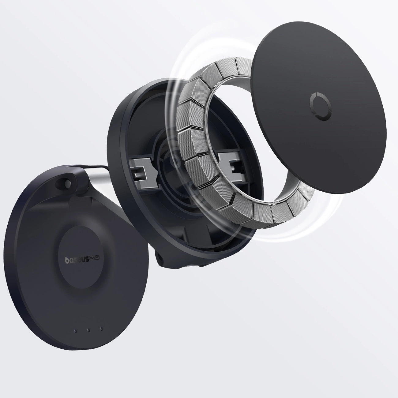 Baseus MagPro faltbarer Magnethalter für das Telefon – Schwarz
