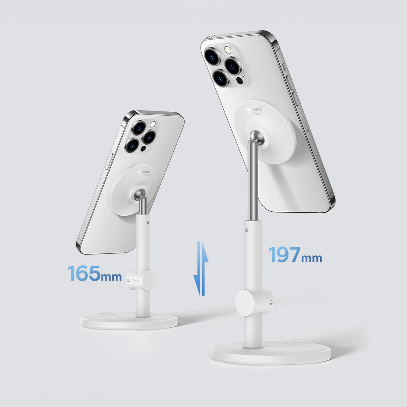 Baseus MagPro magnetischer Standhalter für das Telefon – weiß