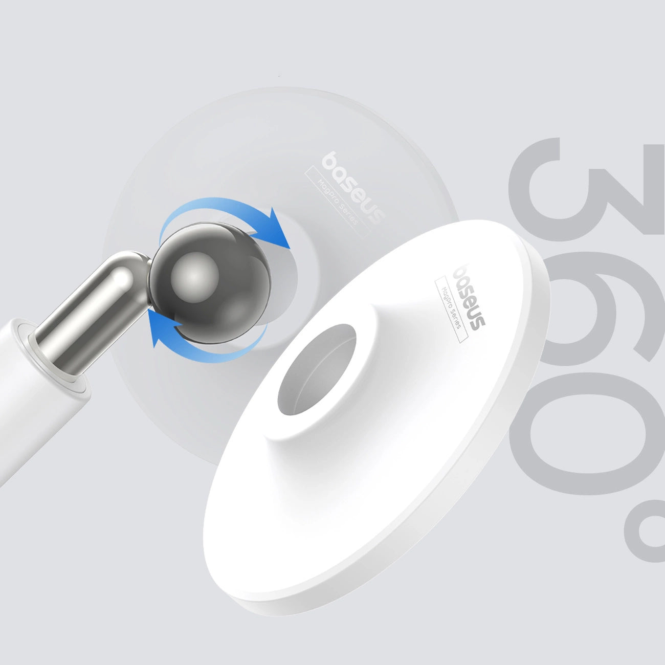 Baseus MagPro magnetischer Standhalter für das Telefon – weiß
