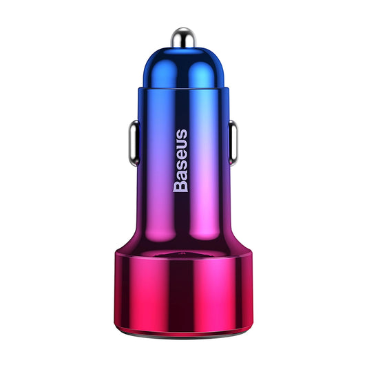 Baseus Magic Series PPS USB-C / USB-A 45W PD QC 5A Autoladegerät - Pink und Blau