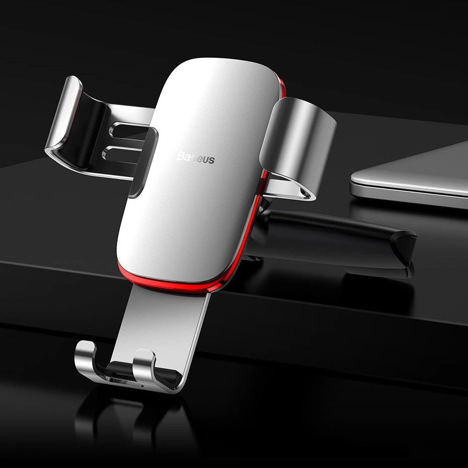 Baseus Metal Age Gravity Autohalterung Metal Gravity Autohalterung für CD Slot Silber (SUYL-J0S)