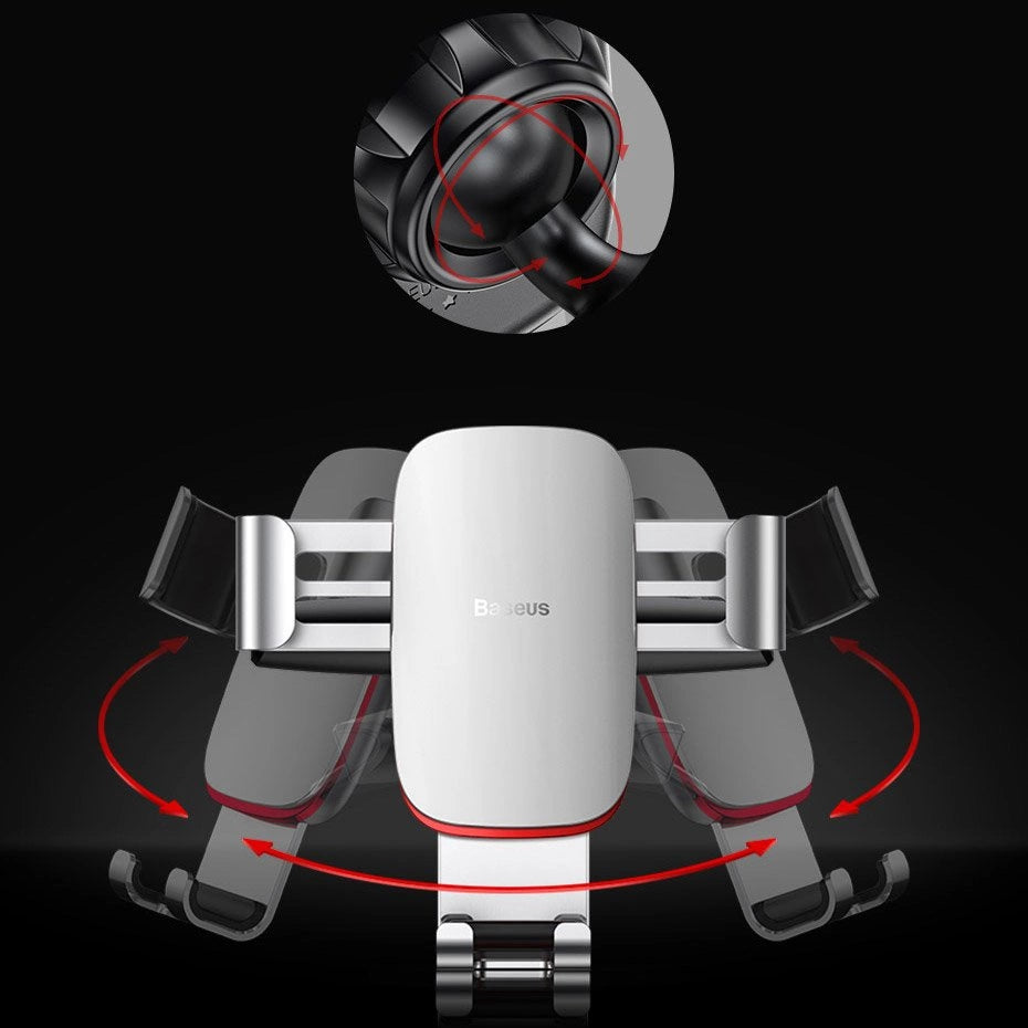 Baseus Metal Age Gravity Autohalterung Metal Gravity Autohalterung für CD Slot Silber (SUYL-J0S)