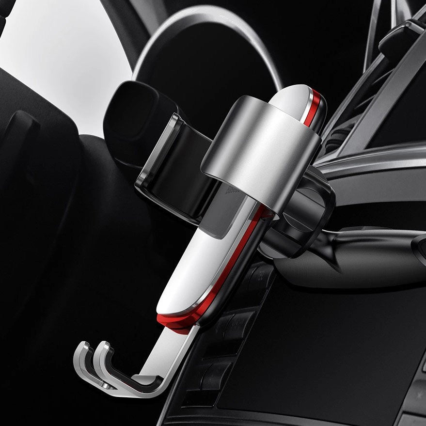 Baseus Metal Age Gravity Autohalterung Metal Gravity Autohalterung für CD Slot Silber (SUYL-J0S)