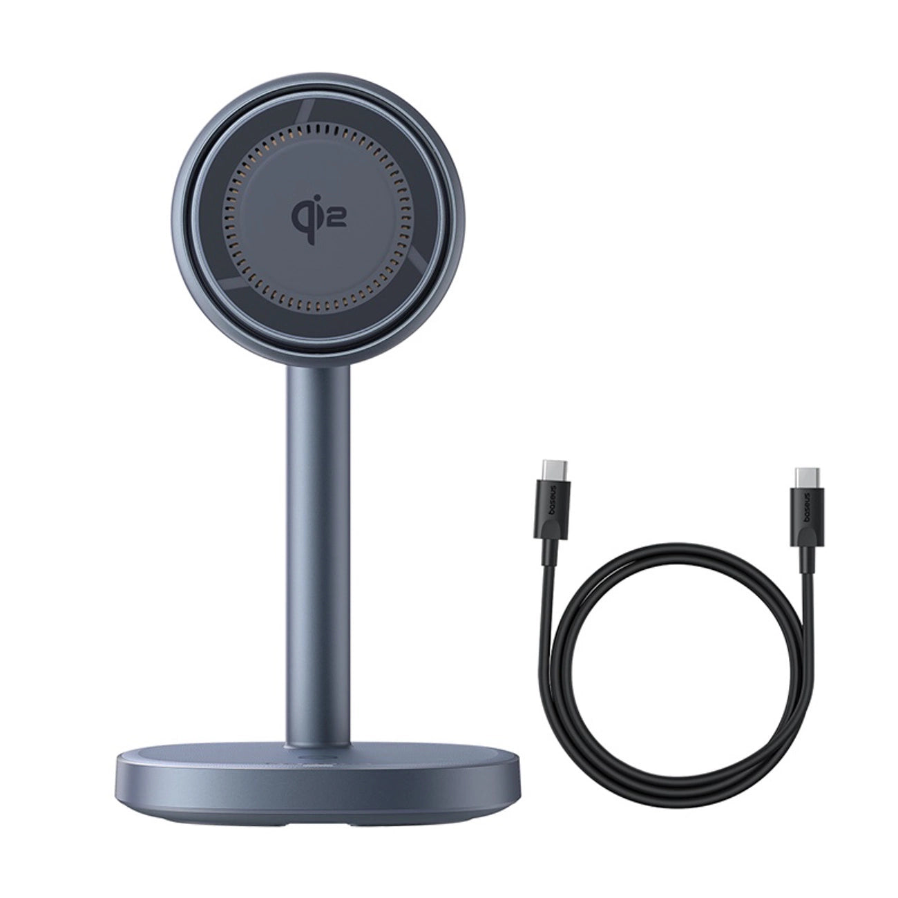 Baseus Orbit 2 Pro MagSafe Qi2 20W 2 in 1 Induktives Ladegerät mit Kühlung - Grau