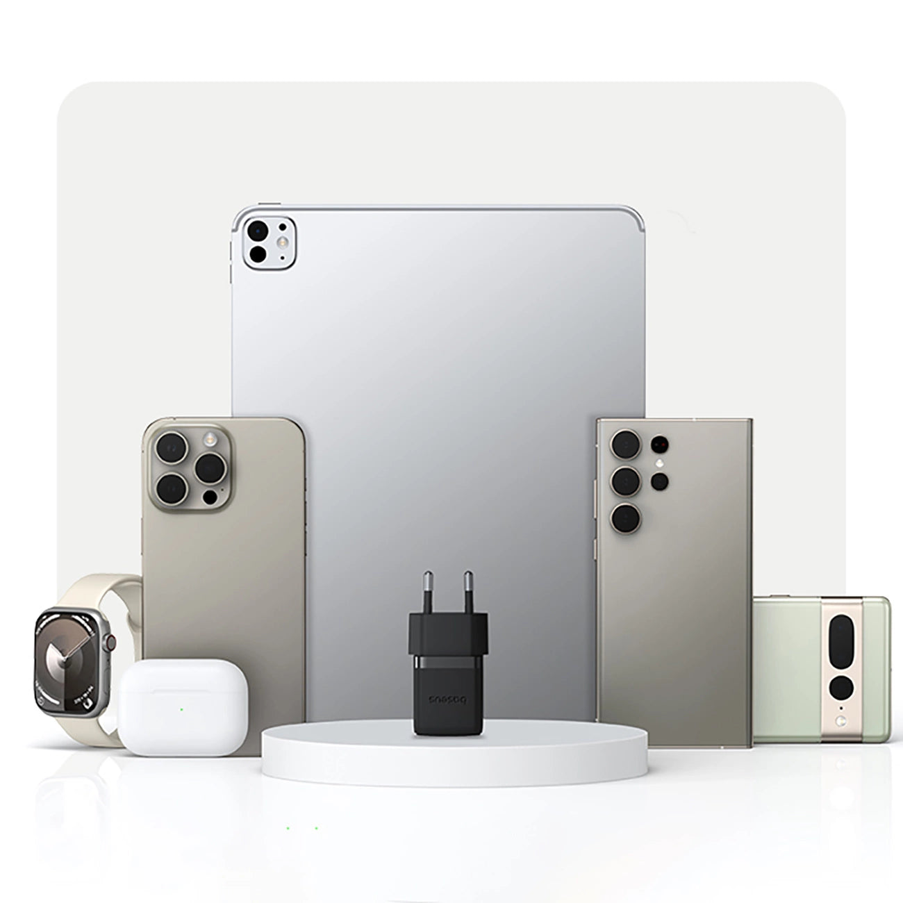 Baseus Palm 1C 20W Wandladegerät (mit Baseus Mini White USB-C 60W (20V/3A) 1m Kabel) - Schwarz