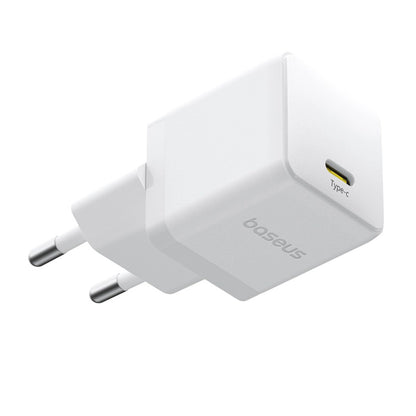 Baseus Palm 1C 20W Wandladegerät (mit Baseus Mini White USB-C 60W (20V/3A) 1m Kabel) - Weiß