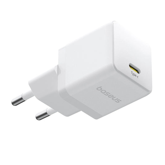 Baseus Palm 1C 20W Wandladegerät (mit Baseus Mini White USB-C 60W (20V/3A) 1m Kabel) - Weiß