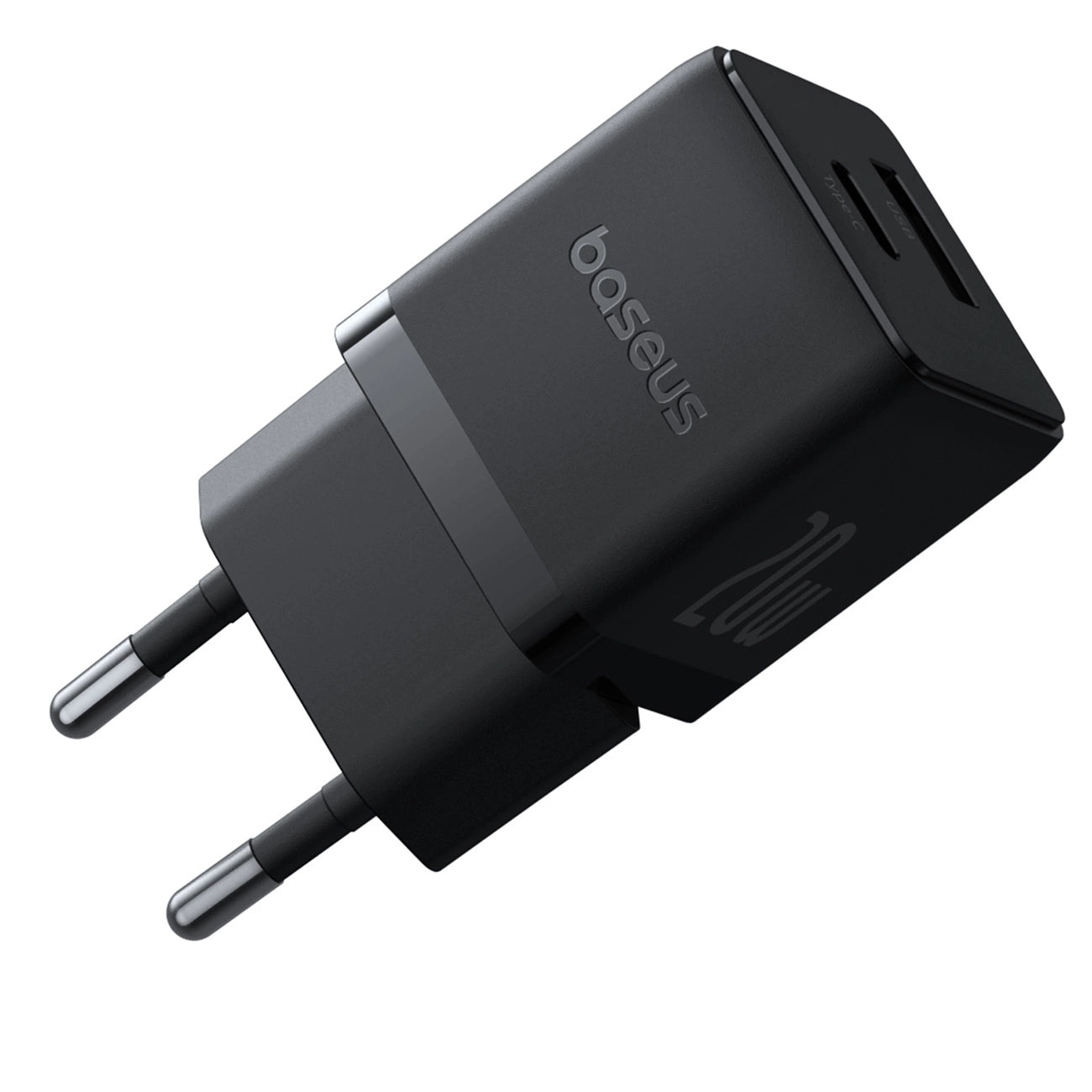 Baseus Palm 20W USB-C USB-A Wandladegerät - Schwarz