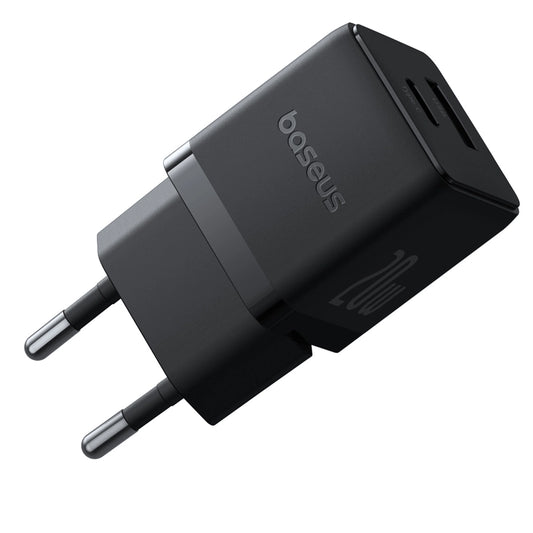 Baseus Palm 20W USB-C USB-A Wandladegerät - Schwarz