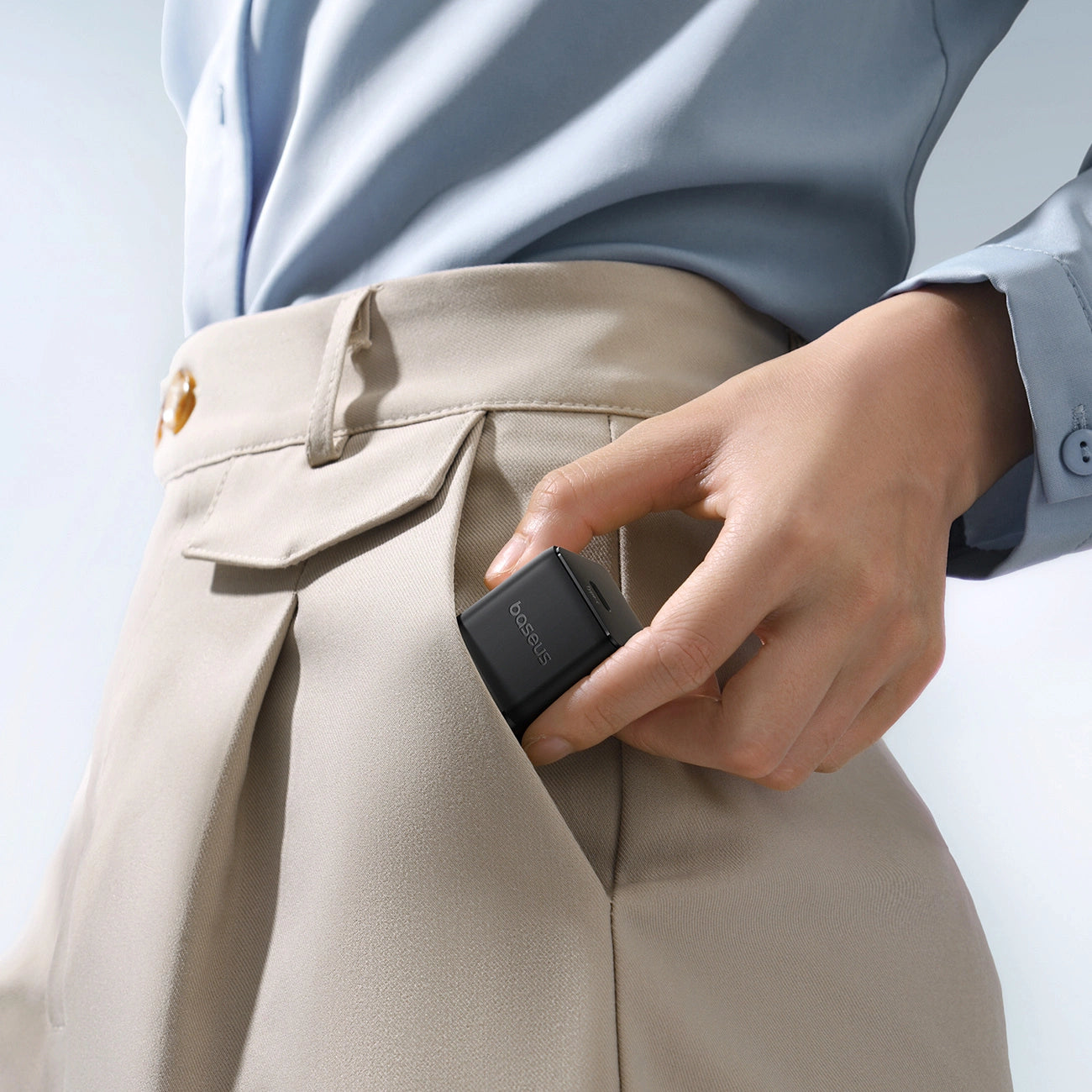 Baseus Palm 20W USB-C Wandladegerät - Schwarz