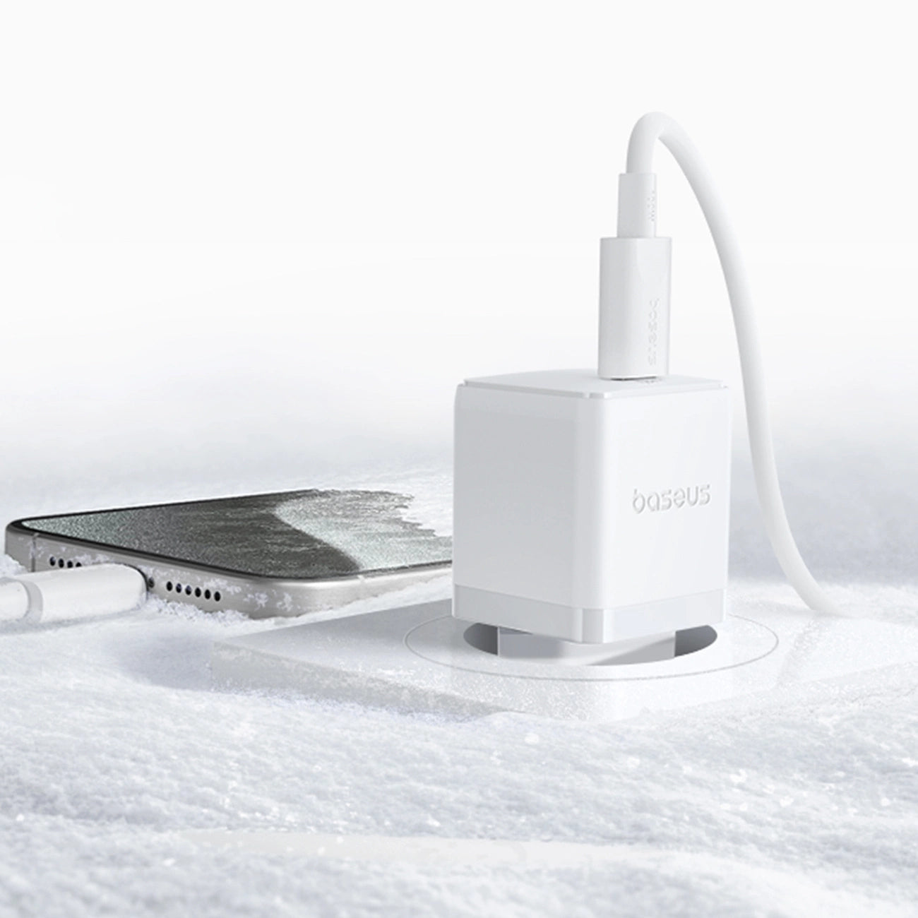 Baseus Palm 20W USB-C Wandladegerät - Weiß