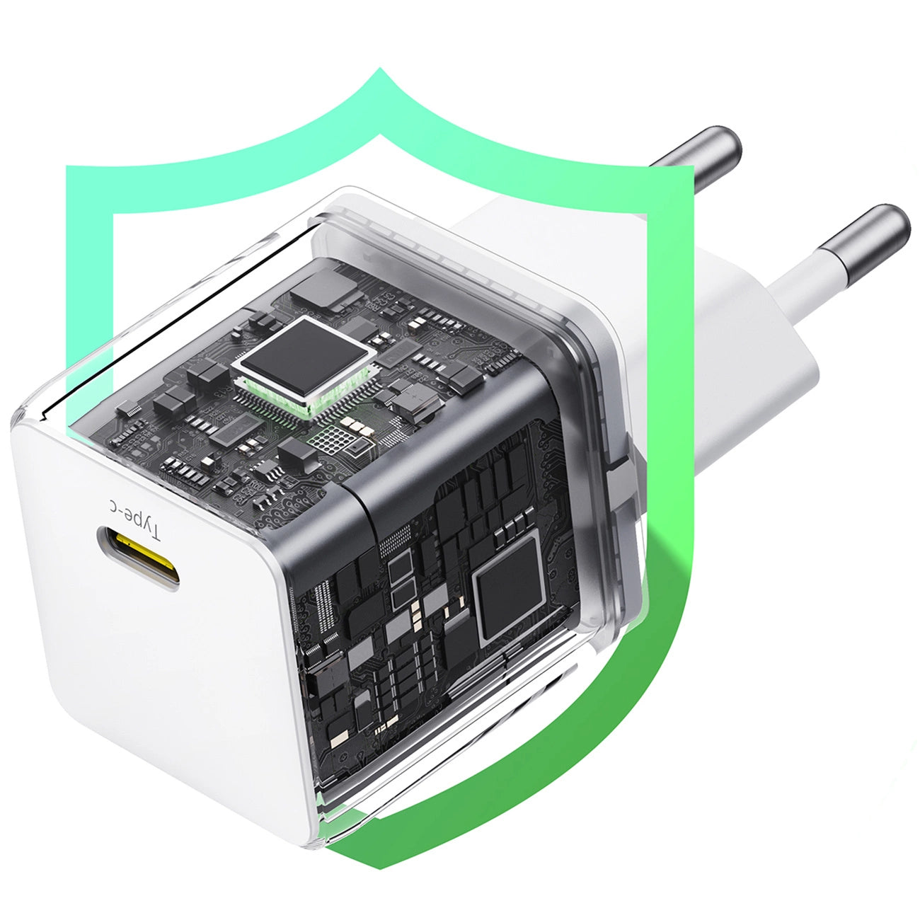 Baseus Palm 20W USB-C Wandladegerät - Weiß