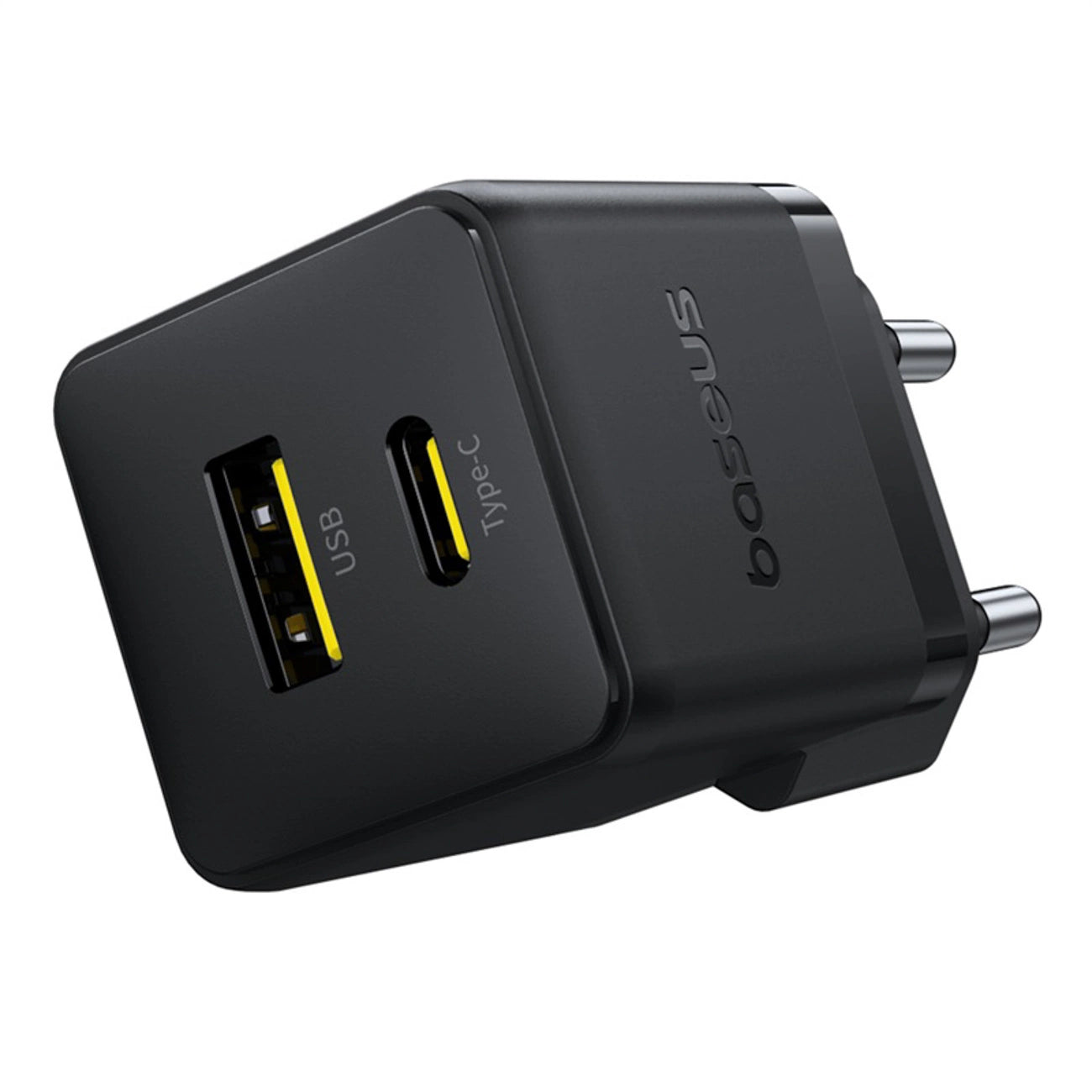 Baseus Palm 30W USB-C USB-A Wandladegerät - Schwarz