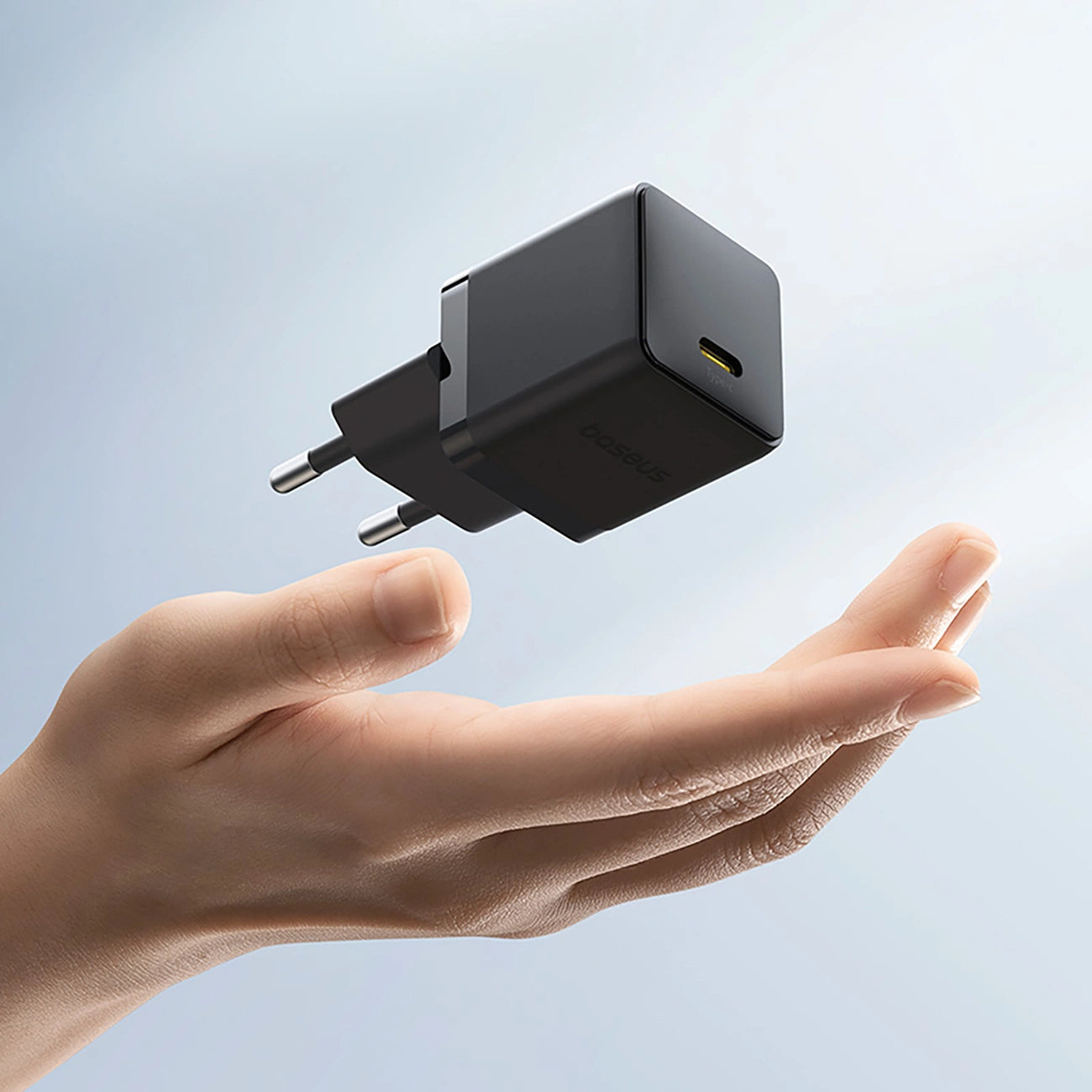 Baseus Palm 30W USB-C Wandladegerät - Schwarz