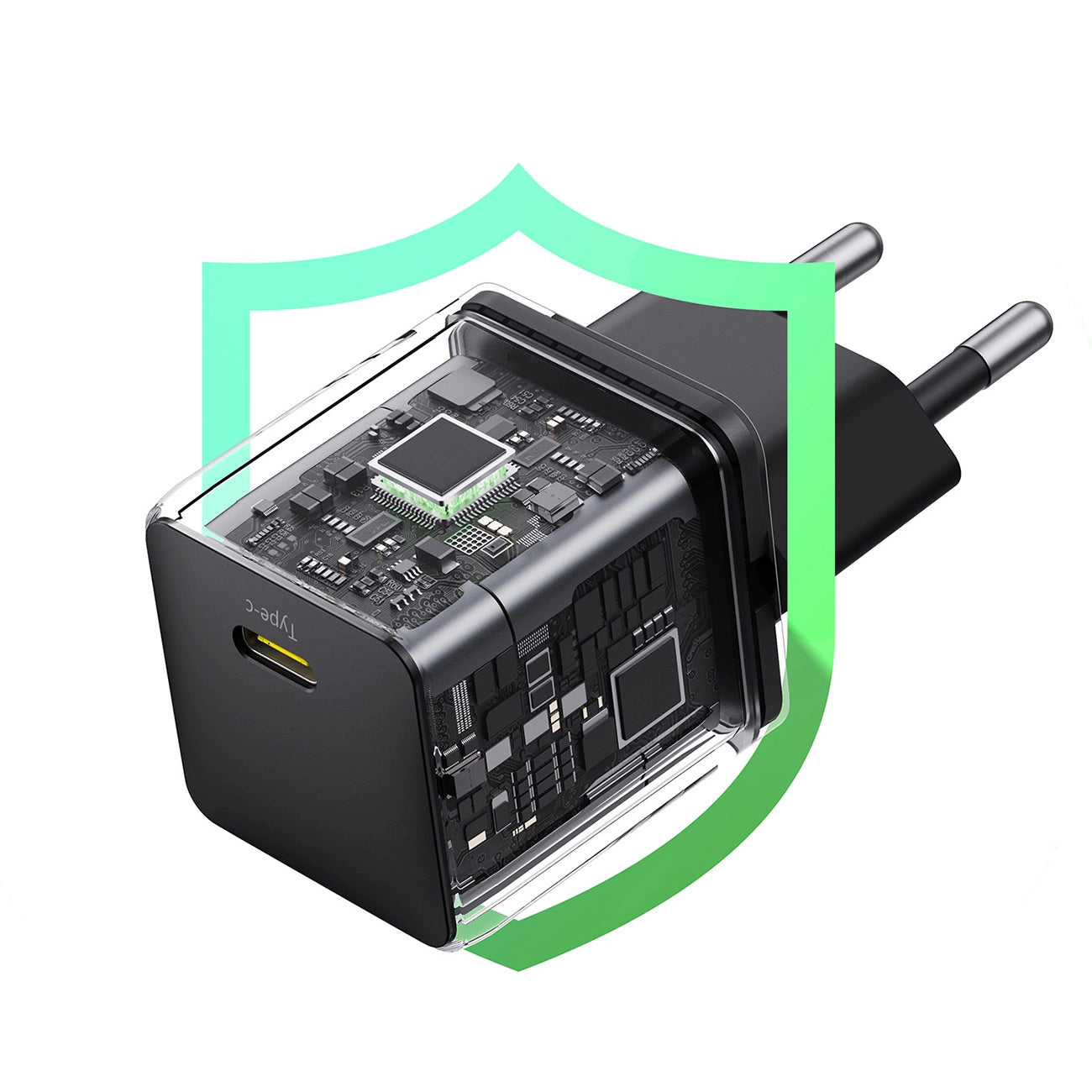 Baseus Palm 30W USB-C Wandladegerät - Weiß