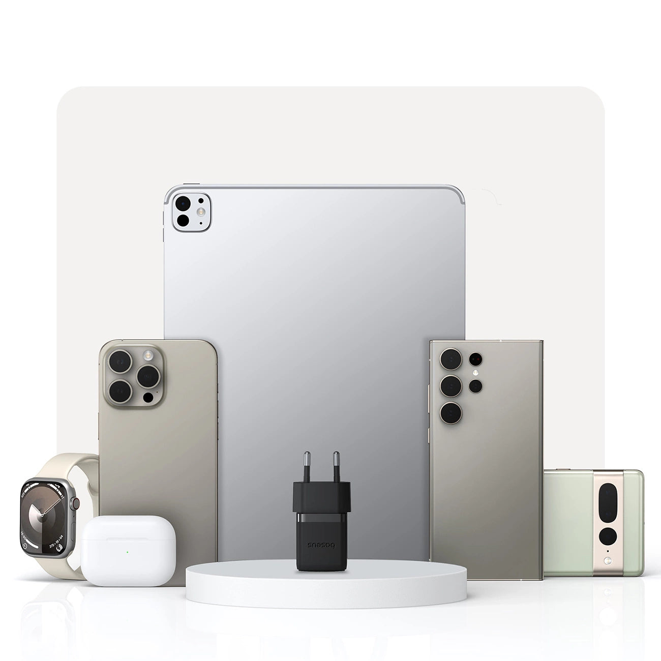 Baseus Palm 30W USB-C Wandladegerät - Weiß