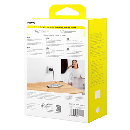 Baseus Palm 30W USB-C Wandladegerät - Weiß