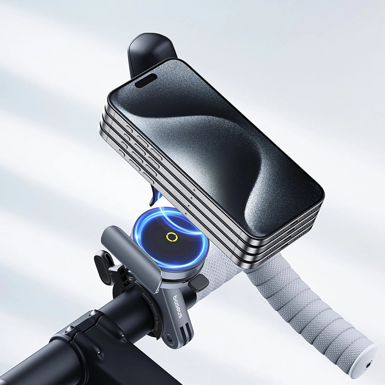 Baseus PrimeTrip magnetischer Telefonhalter für Fahrrad/Roller/Roller – Schwarz