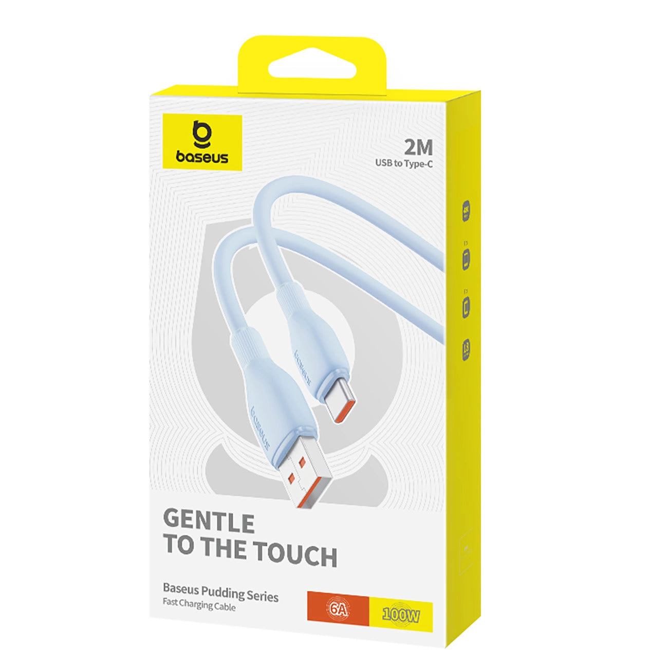 Baseus Pudding 100W USB-A - USB-C Kabel 2m - Blau