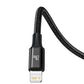 Baseus Rapid Series 3in1 USB-C – USB-C/ Lightning /Micro-USB-Kabel 20 W PD 1,5 m – Schwarz