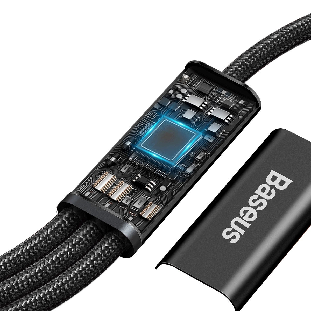 Baseus Rapid Series 3in1 USB-C – USB-C/ Lightning /Micro-USB-Kabel 20 W PD 1,5 m – Schwarz