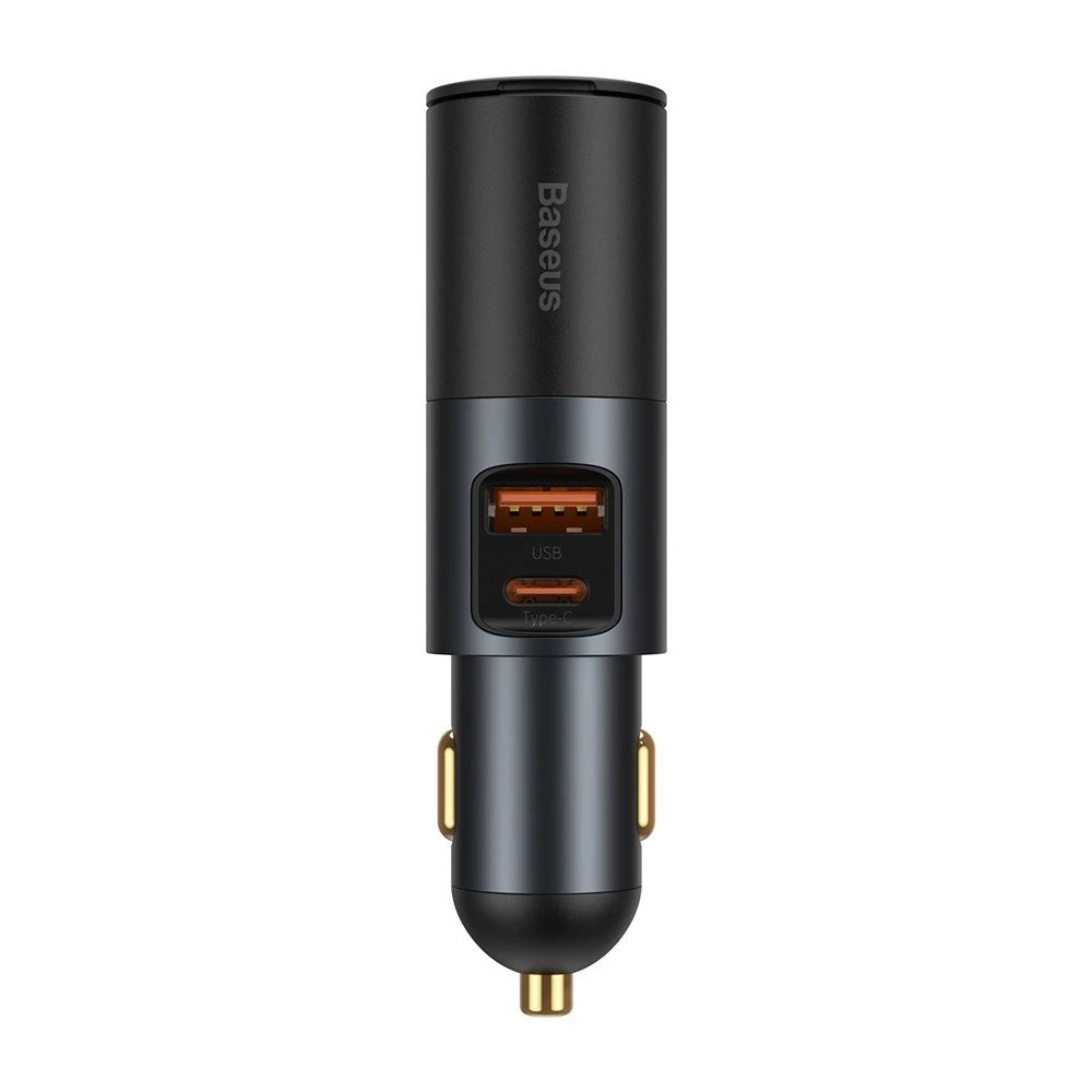 Baseus Share Together USB / USB Typ C Autoladegerät / 120W Zigarettenanzünderbuchse Quick Charge Power Delivery grau (CCBT-C0G)