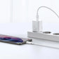 Baseus Si USB-C 25W 3A Schnellladegerät mit USB-C / USB-C 1m Kabel - Weiß