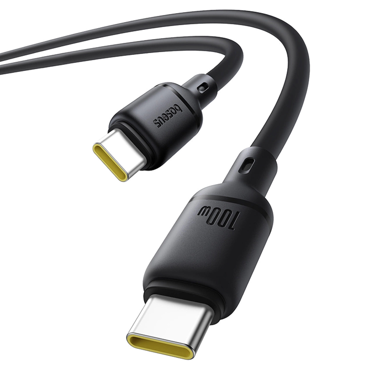 Baseus Silky Series 100W USB-C - USB-C 1m Kabel - Schwarz