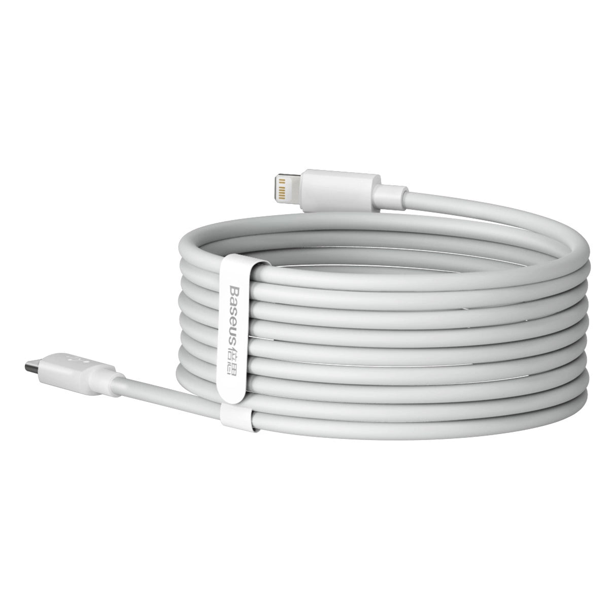 Baseus Simple Wisdom Lightning / USB-C Kabel 20W 1,5 m 2 Stück - Weiß