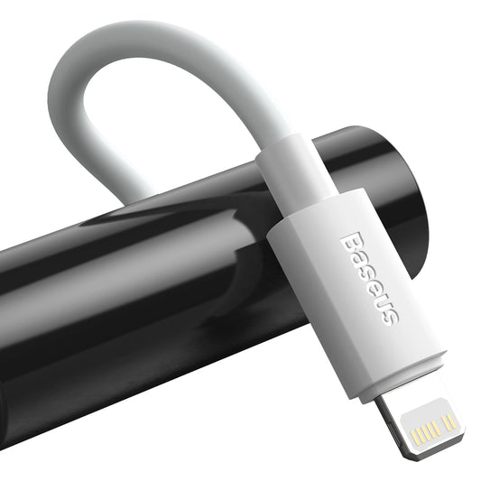 Baseus Simple Wisdom Lightning / USB-C Kabel 20W 1,5 m 2 Stück - Weiß