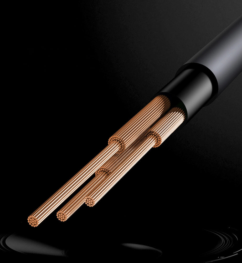 Baseus Stereo-Audiokabel AUX 3,5 mm Miniklinke - USB Typ C für Tablet-Telefon 120 cm schwarz (CAM01-01)