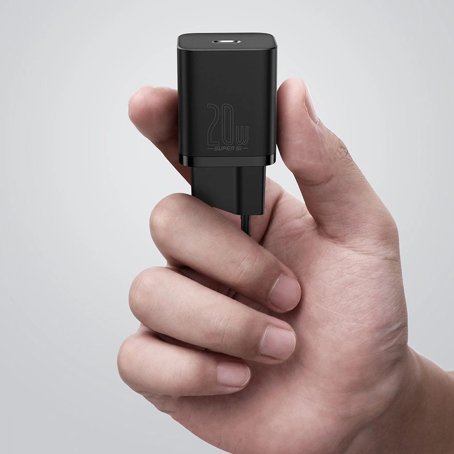 Baseus Super Si 1C Schnellladegerät USB Typ C 20 W Power Delivery weiß (CCSUP-B02)