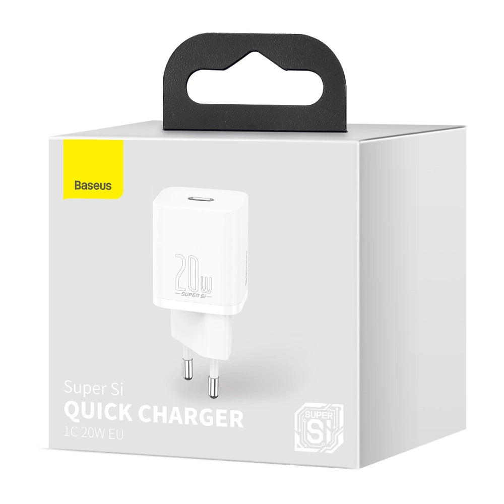 Baseus Super Si 1C Schnellladegerät USB Typ C 20 W Power Delivery weiß (CCSUP-B02)