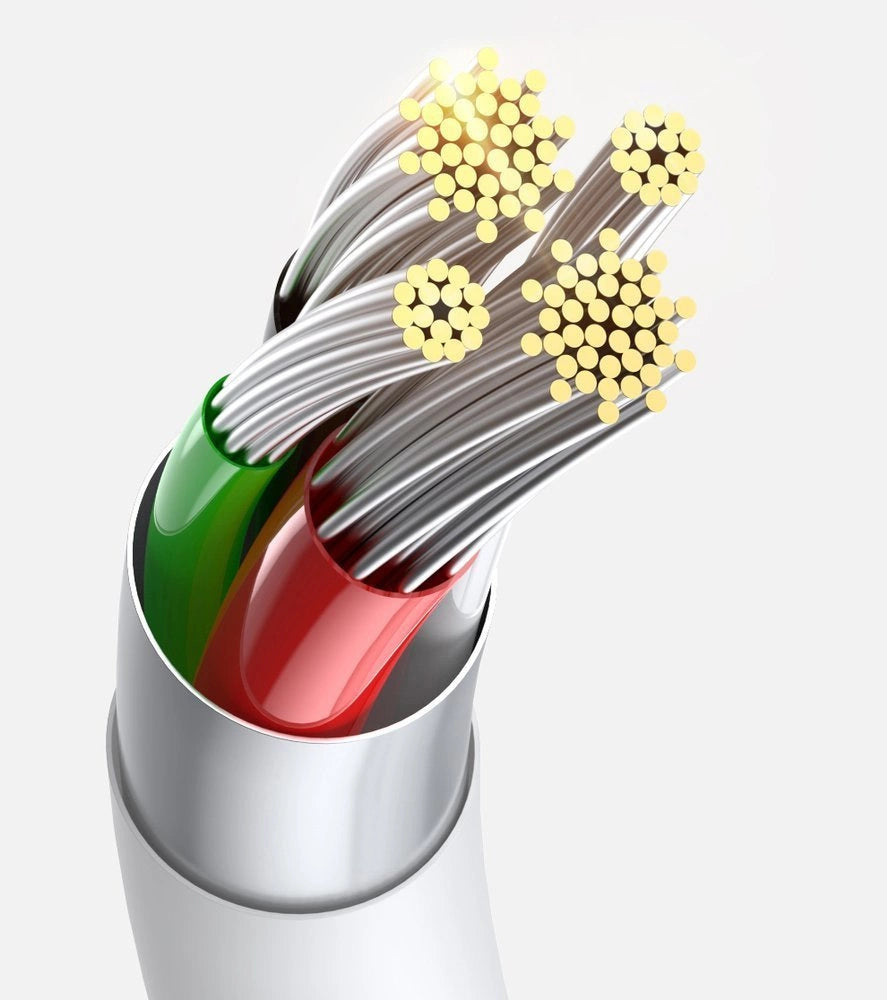 Baseus Superior 3in1 Kabel USB - Lightning / USB Typ C / Micro USB 3,5 A 1,5 m Weiß (CAMLTYS-02)